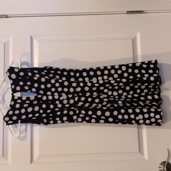 NWOT Black and White Polka Dot Dress - Picture 2 of 2